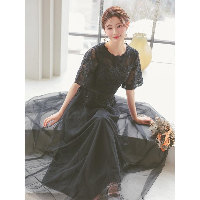 パーティードレス 大きいサイズ 結婚式 ドレス フォーマルドレス50代 お呼ばれ フォーマル レース 刺繍  XL XXL XXXL