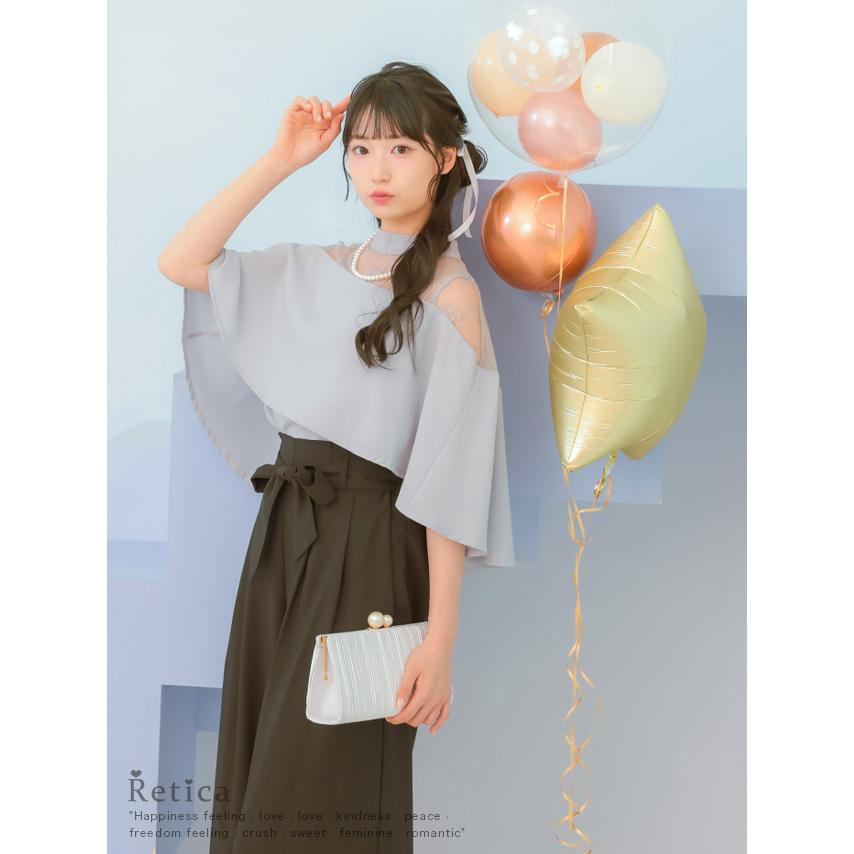 パーティードレス 結婚式 ドレス 50代 親族 即日発送 大きいサイズ パンツドレス セットアップ レディース フォーマル セレモニー 入学式 入園式_4