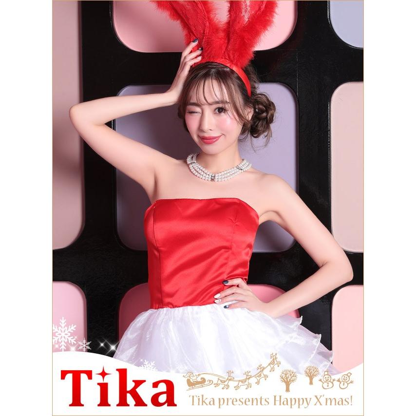 サンタ コスプレ 大きいサイズ 衣装 サンタコス ウサギ うさ耳 カチューシャ コスチュームセット ワンピース St0913 ドレスショップ Tika 通販 Yahoo ショッピング