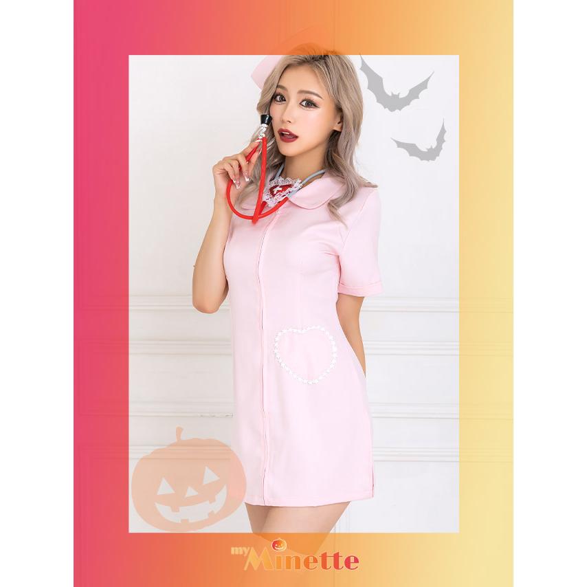 myMinette（マイミネット） ナース服 コスプレ 安い ワンピース 大きい