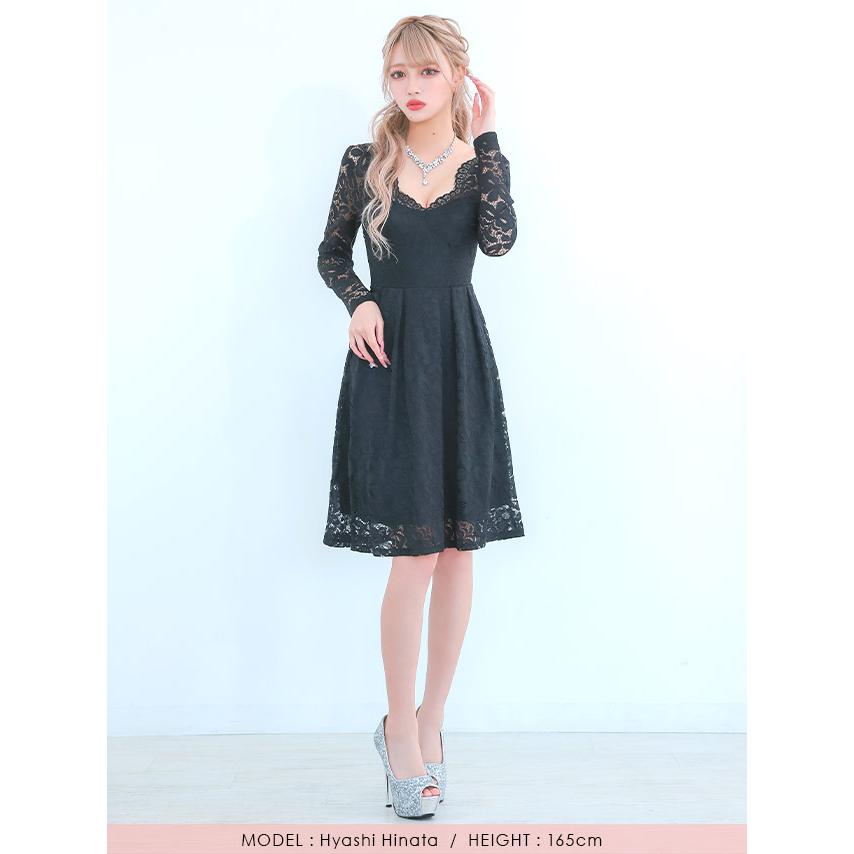 myMinette キャバドレス キャバ ドレス 大きいサイズ 長袖 膝丈 myMinette キャバドレス キャバ ドレス 大きいサイズ 長袖 膝丈
