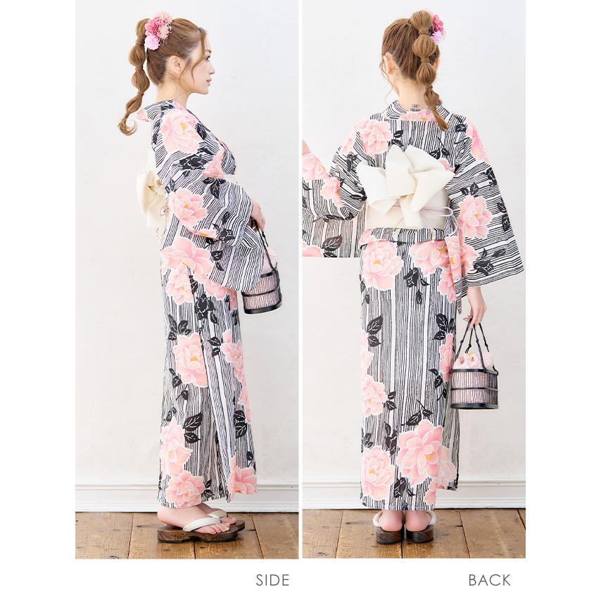 ★ラスト1点★新品未使用　浴衣　帯　2点セット　白地にピンク 楽天市場】送料無料 【即日発送】浴衣 帯 下駄 3点セット浴衣