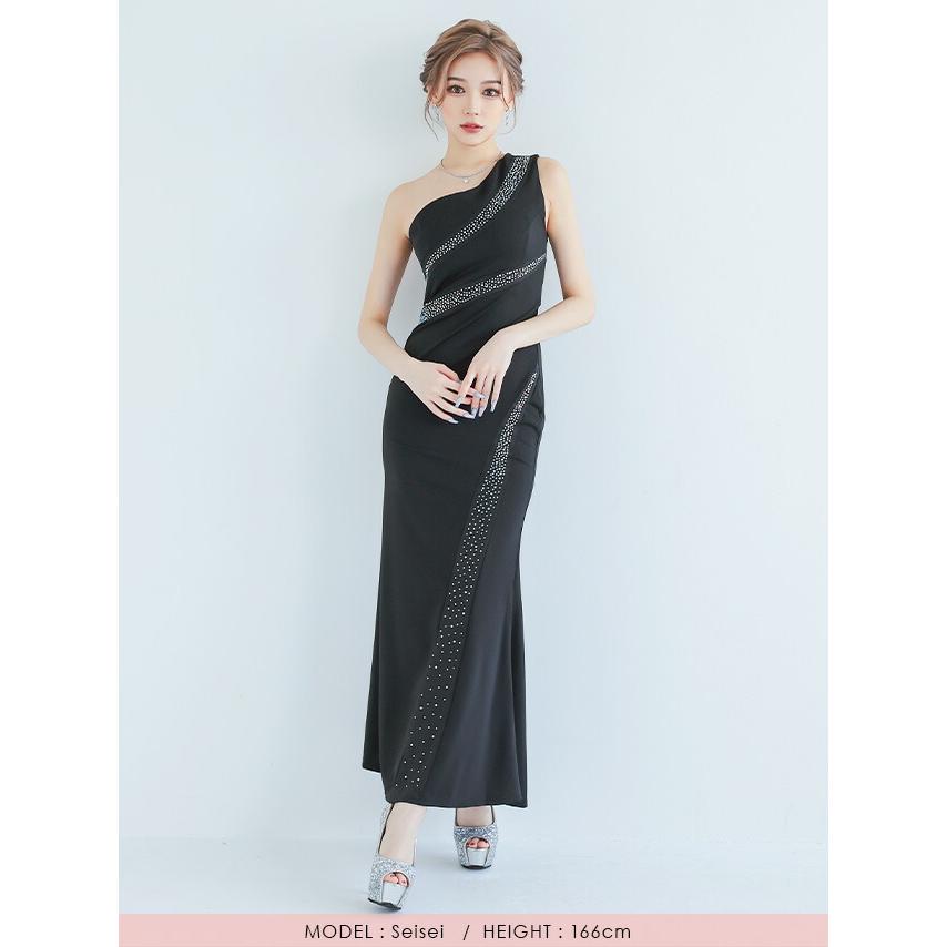 キャバドレス 安い オフショルダー フレア タイト ロングドレス プチプラ キャミソール スリット aライン | myMinette | 16