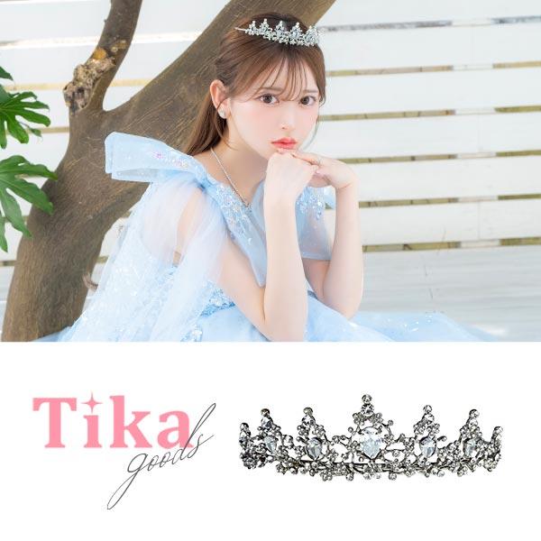 アクセサリー アクセ ティアラ キャバ嬢アクセ イベント ヘアアクセサリー バースデー Tika ティカ 伊藤桃々 ゴージャス ライン ストーン ティアラ シルバー Tk Ac17 07 ドレスショップ Tika 通販 Yahoo ショッピング