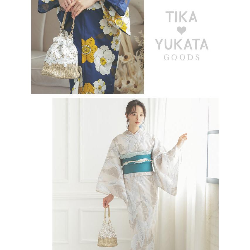 Tika カゴバック かごバッグ ショルダー 籠バッグ ベージュ