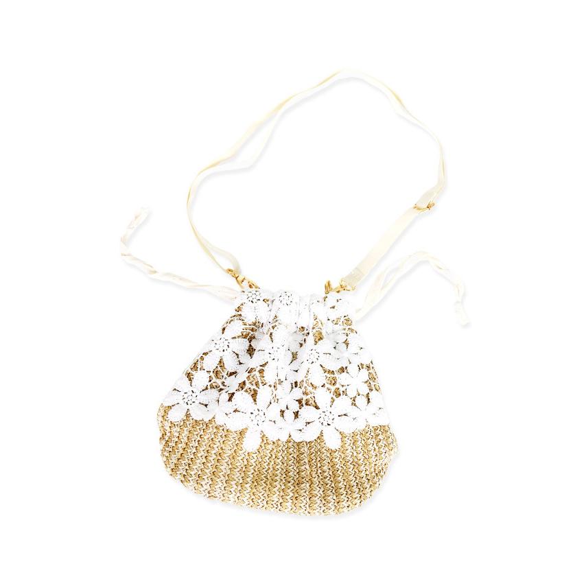 カゴバッグ　未使用タグ付　２個セット　かごバッグ　レース　花柄　かわいい♡ レース」に該当するかごバッグファッション通販 - ZOZOTOWN