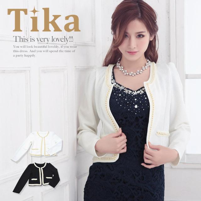 Tika キャバドレス ボレロ 羽織り 羽織 ジャケット フェイク