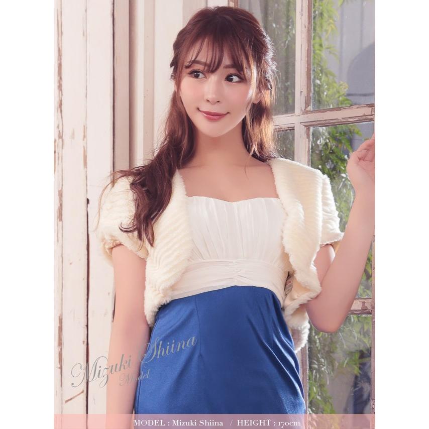 キャバ ボレロ キャバボレロ レディース ファーボレロ ショートボレロ 可愛い 安い Tika ティカ フェイクファー ショート ボレロ アイボリー ブラック 通販 Tk Blm002 ドレスショップ Tika 通販 Yahoo ショッピング
