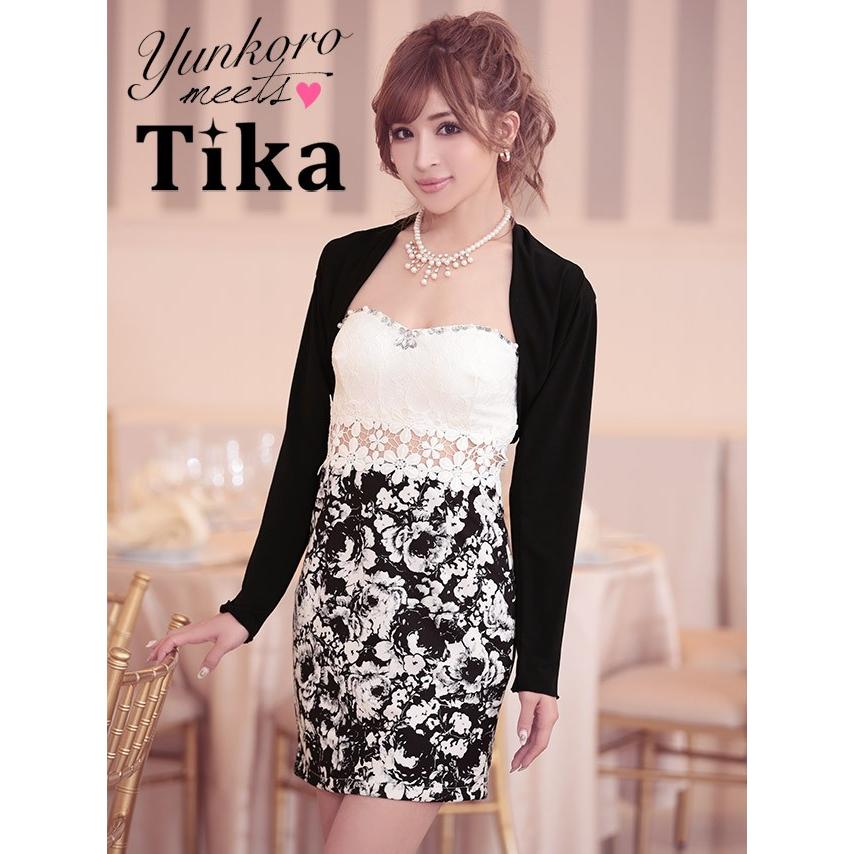 キャバドレス キャバ ドレス ボレロ 袖あり 長袖 シンプル ショート