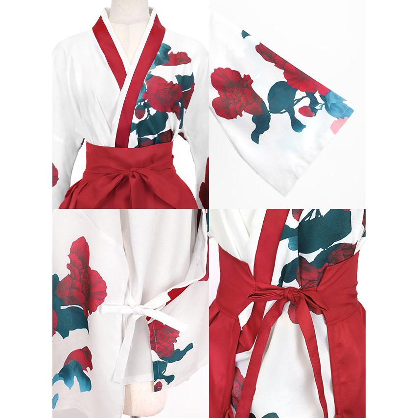羽織袴　セットアップ　ガウンコート　パンツ　和装　ハロウィン　コスプレ 着物 和装 和服 袴 コスチューム ハロウィン イベント コスプレ