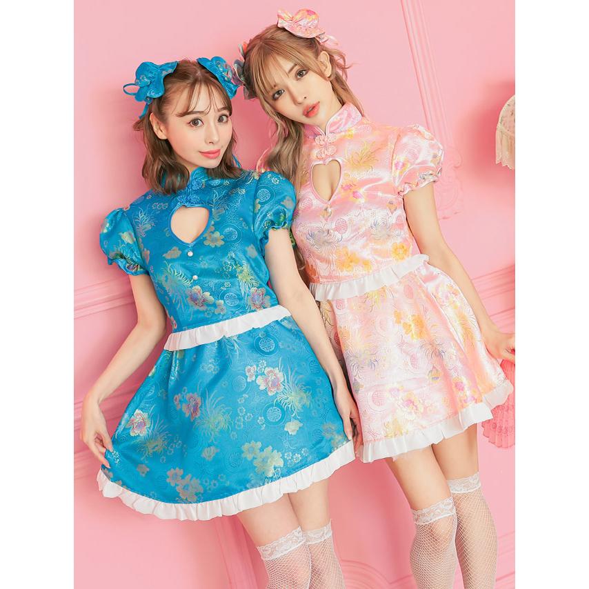 最終値下げ！インドレヘンガ衣装3点set  黄×青紫 Tika ハロウィン コスプレ チャイナ ドレス 3点セット トップス