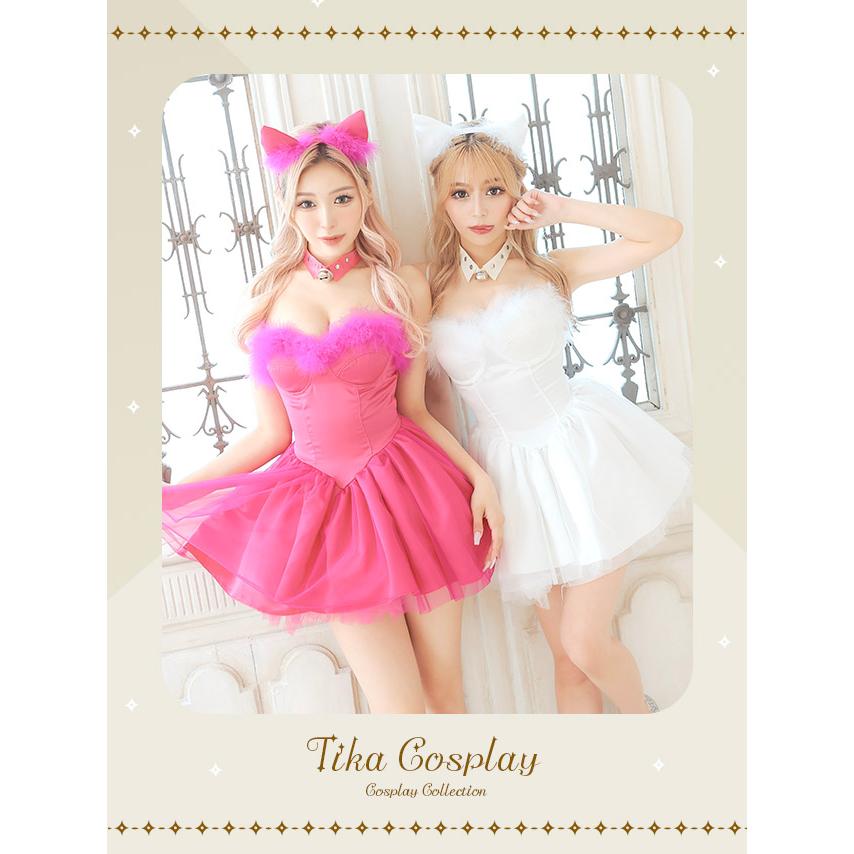 Tika 猫 コスプレ ふわふわ セクシー 衣装 大きいサイズ 男ウケ