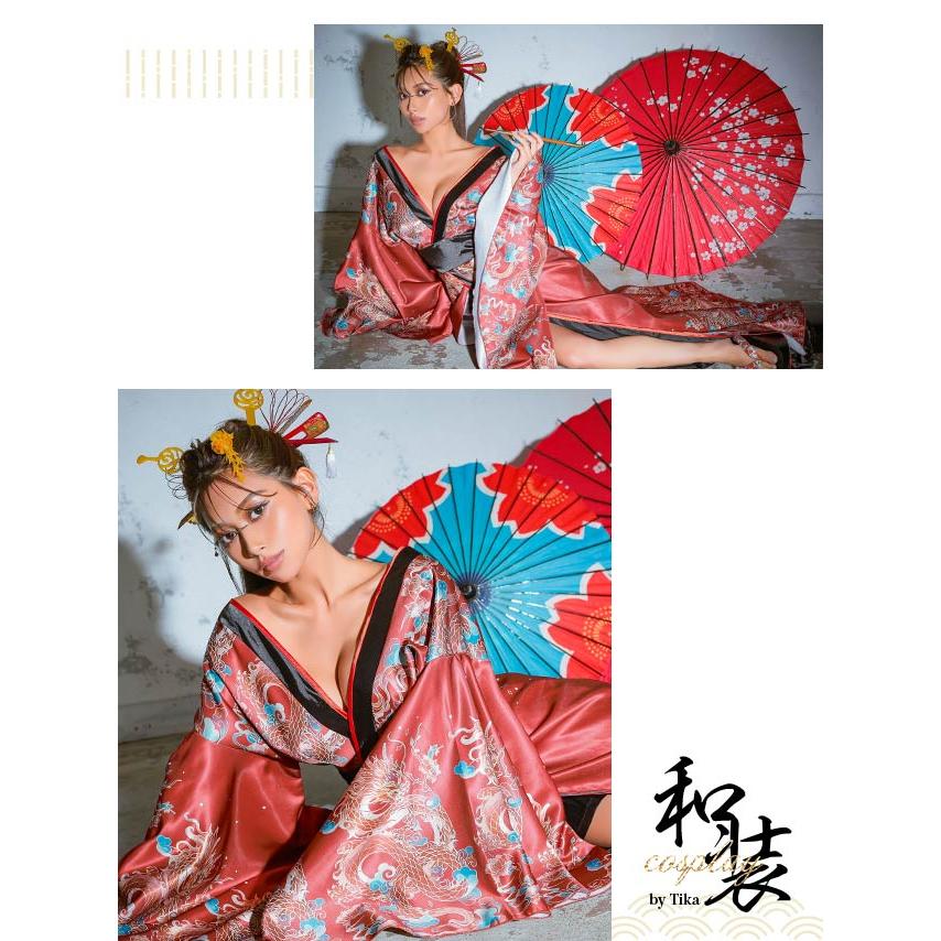 tika 花魁　コスプレ　赤　キャバ　シュガー　ジュエルズ　ララチュール 花魁 コスプレ│キャバドレス通販 Jewels・ジュエルズ