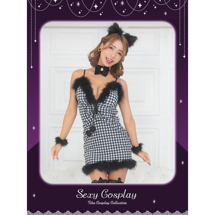 Tika コスプレ　アニマル　猫　ハロウィンMサイズ Tika（ティカ）の「豹柄猫アニマルハロウィンコスプレ衣装5点