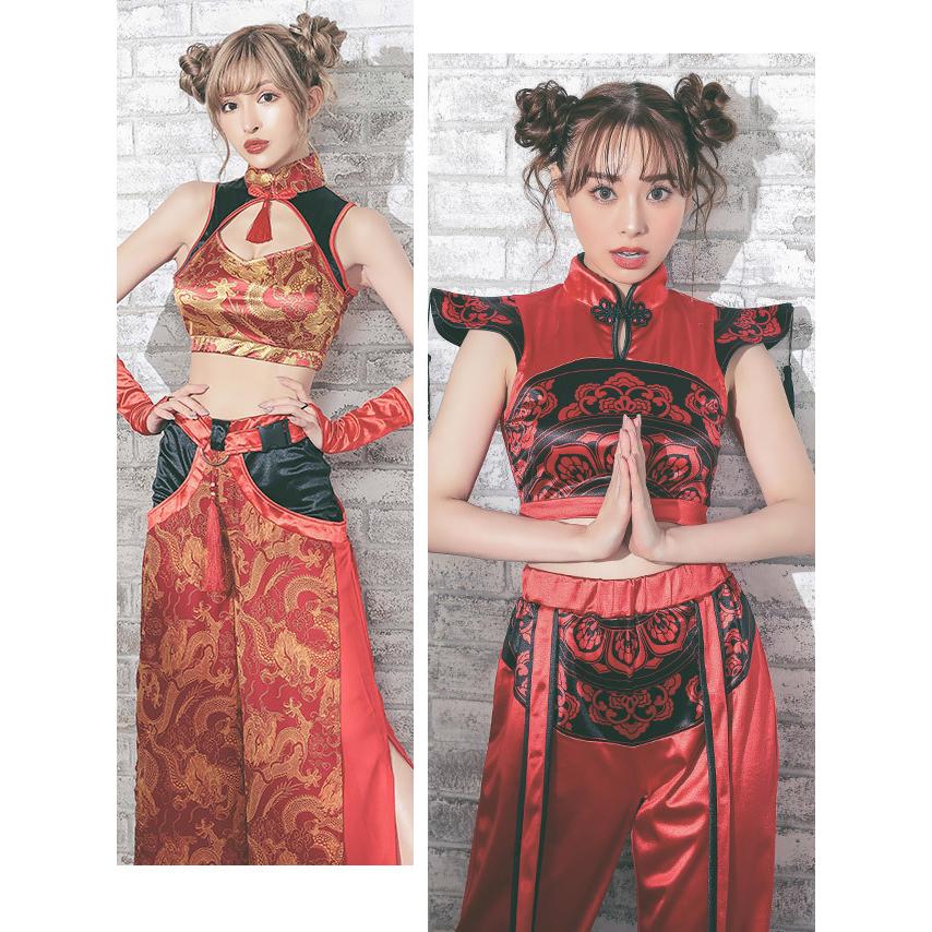 Tika ハロウィン コスプレ カンフー 衣装 キャバ ドレス Tika ハロウィン コスプレ カンフー 衣装 キャバ ドレス