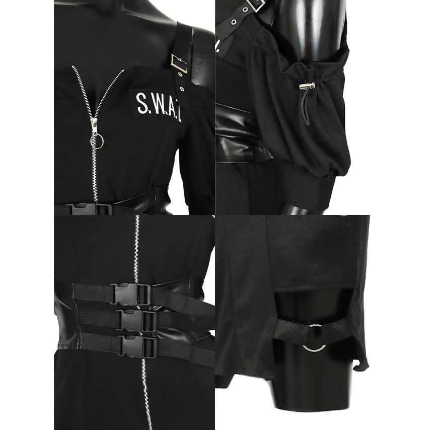 Tika SWAT コスプレ ポリス 黒 大きいサイズ 安い レディース Tika SWAT コスプレ ポリス 黒 大きいサイズ 安い レディース