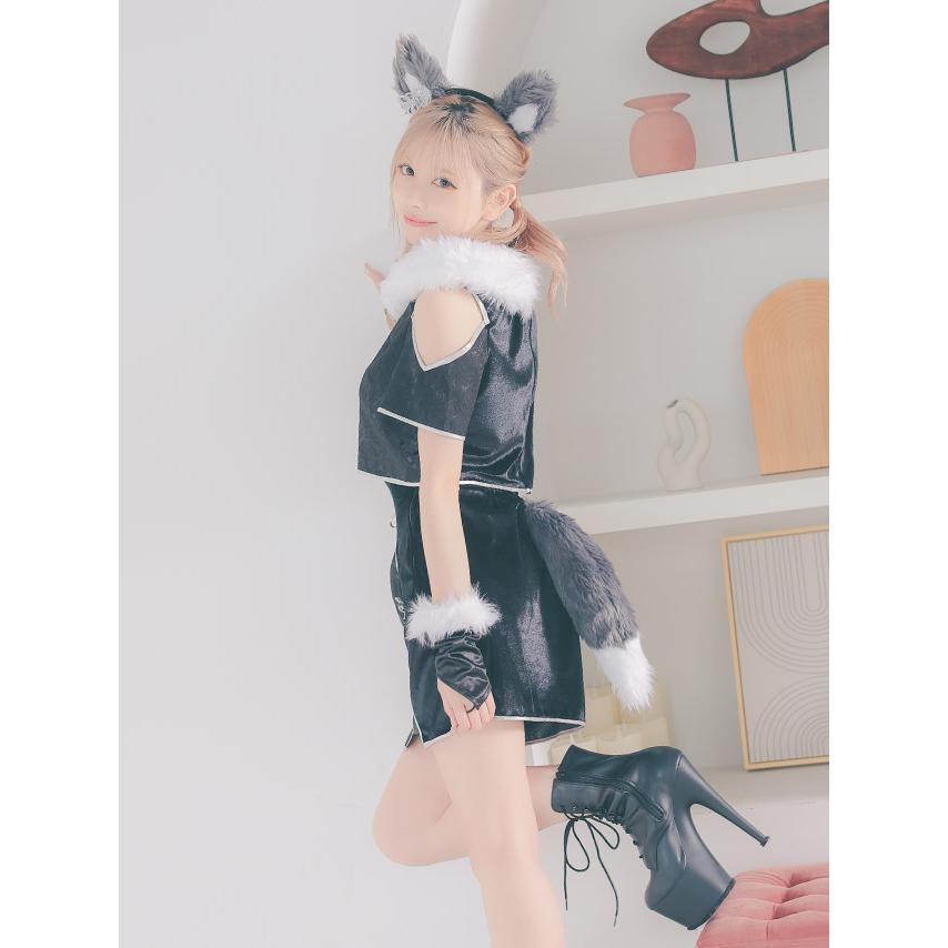 Tika ハロウィンコスプレ チャイナ デザイン ふわふわ 狼 Tika ハロウィンコスプレ チャイナ デザイン ふわふわ 狼