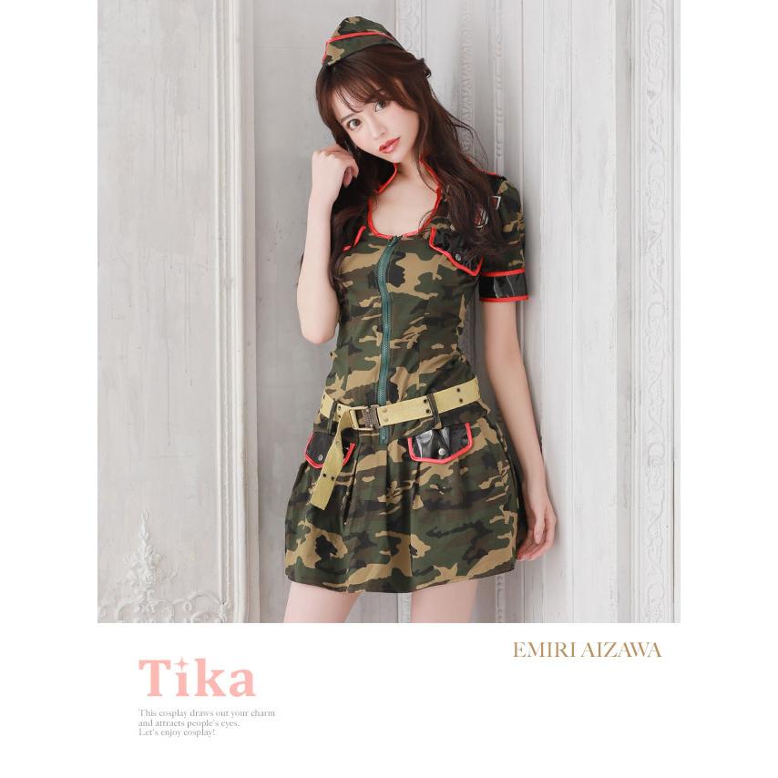 Tika コスプレ アーミー 衣装 ミリタリー ガール コスチューム Tika コスプレ アーミー 衣装 ミリタリー ガール コスチューム