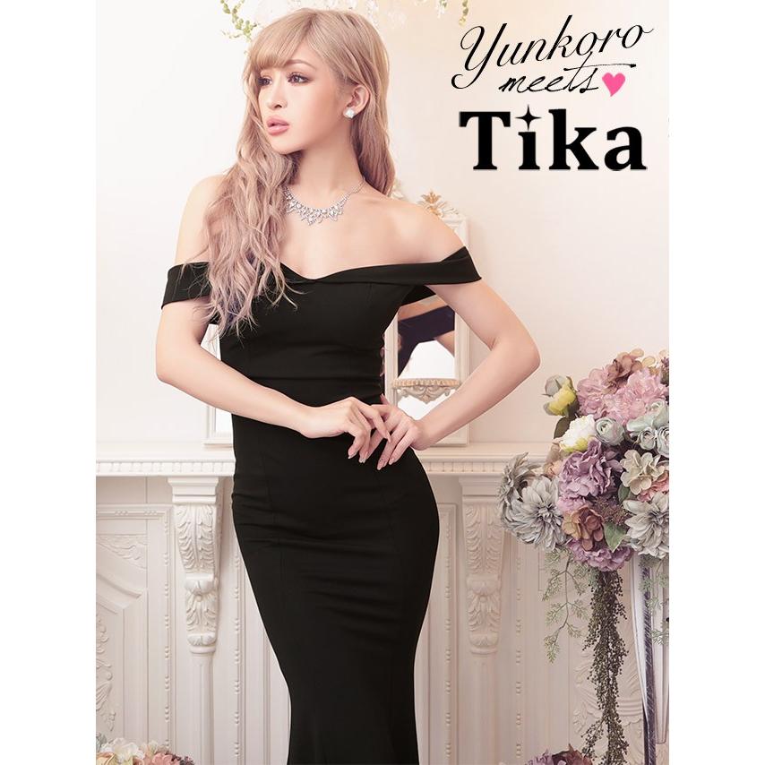 Tika キャバドレス ロング 大きいサイズ オフショル ロング Tika キャバドレス ロング 大きいサイズ オフショル ロング