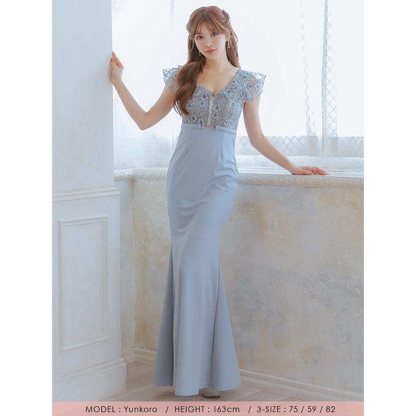 Tika グレーロングドレス