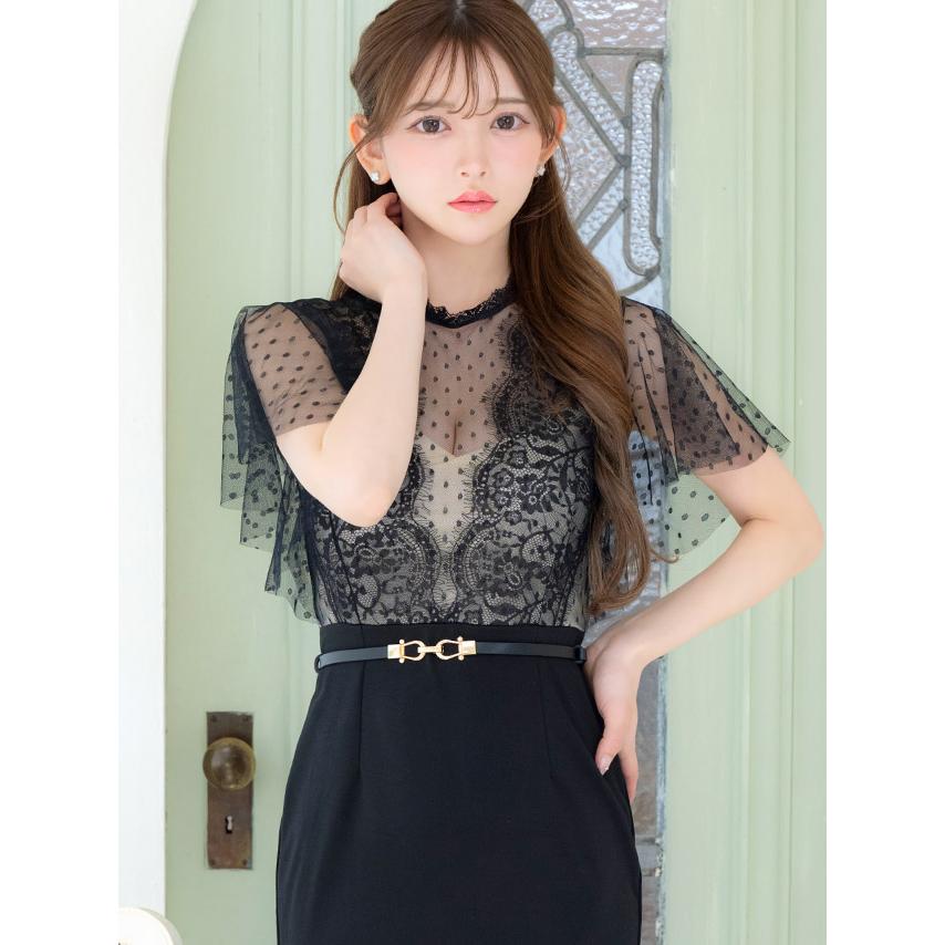 Tika キャバドレス ロング タイト スリット ワンピース ロング