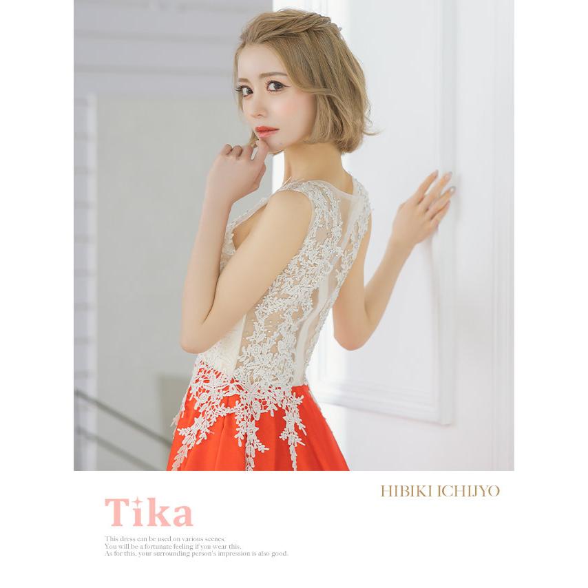Tika キャバ ドレス aライン 刺繍 レース ビジュー xl xxl Tika キャバ ドレス aライン 刺繍 レース ビジュー xl xxl