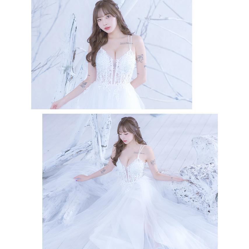 Tika グレー　ロングドレス tika ロングドレス パーティードレス グレー キャバドレス