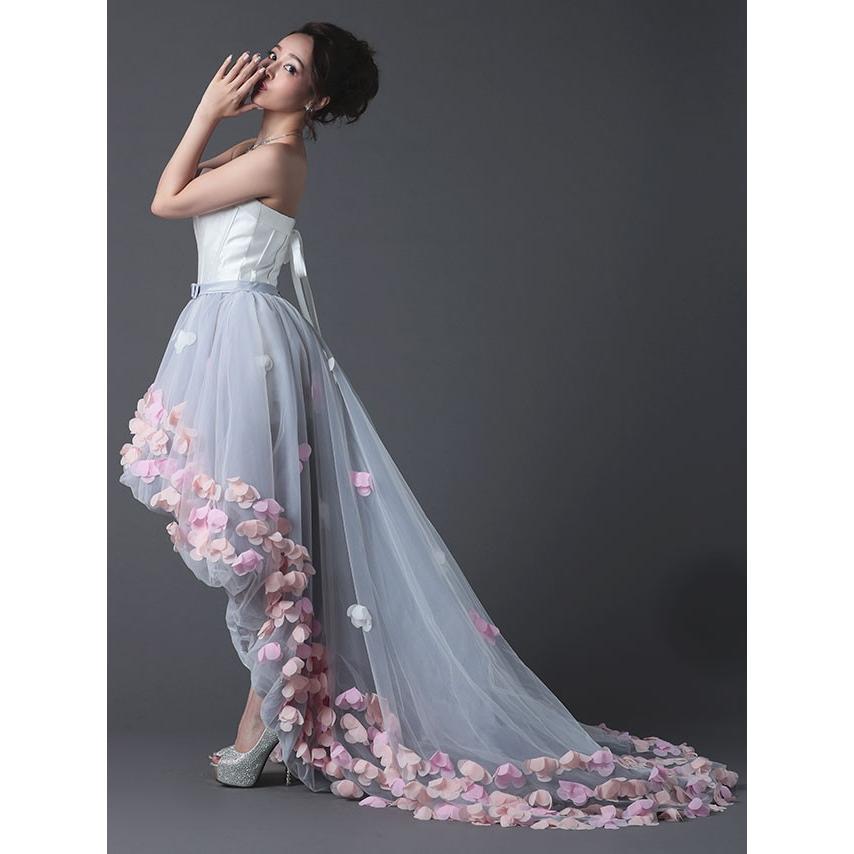 Tika キャバドレス キャバ ドレス フラワーモチーフ フィッシュ