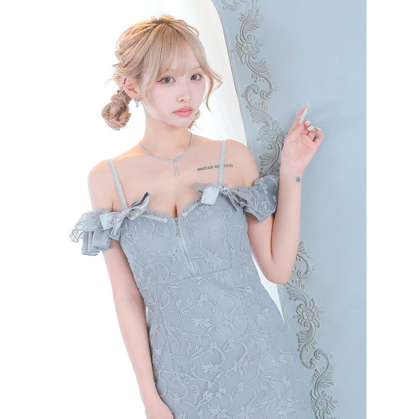 刺繍　水色　セクシー　タイトドレス　ミニスカ　キャバドレス　新品未使用　美品 Tika（ティカ） キャバ ドレス タイトミニドレス タイト ミニドレス