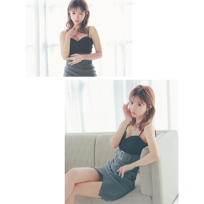 Tika キャバ ドレス ナイトドレス ハートカット キャミソール