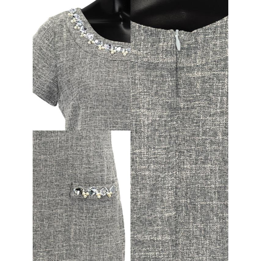 美品　ドルガバ　ツイード　半袖ワンピース 100cm Tika キャバドレス ミニ キャバワンピ サマーツイード 半袖