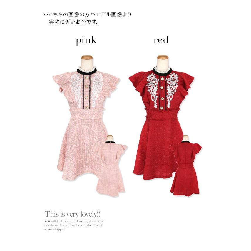 キャバドレス フレア 花柄 ミニドレス 半袖 膝丈 大きいサイズ xl 2l  