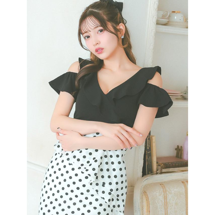 まとめ買いOK!シンプルミニキャバワンピース♪ドレスフリル Tika キャバ ドレス 刺繍 レース 花柄 ミニ ワンピース フリル