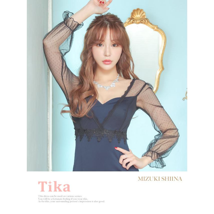 Tika キャバ ドレス キャバドレス ミニ タイト 袖あり 長袖 Tika キャバ ドレス キャバドレス ミニ タイト 袖あり 長袖