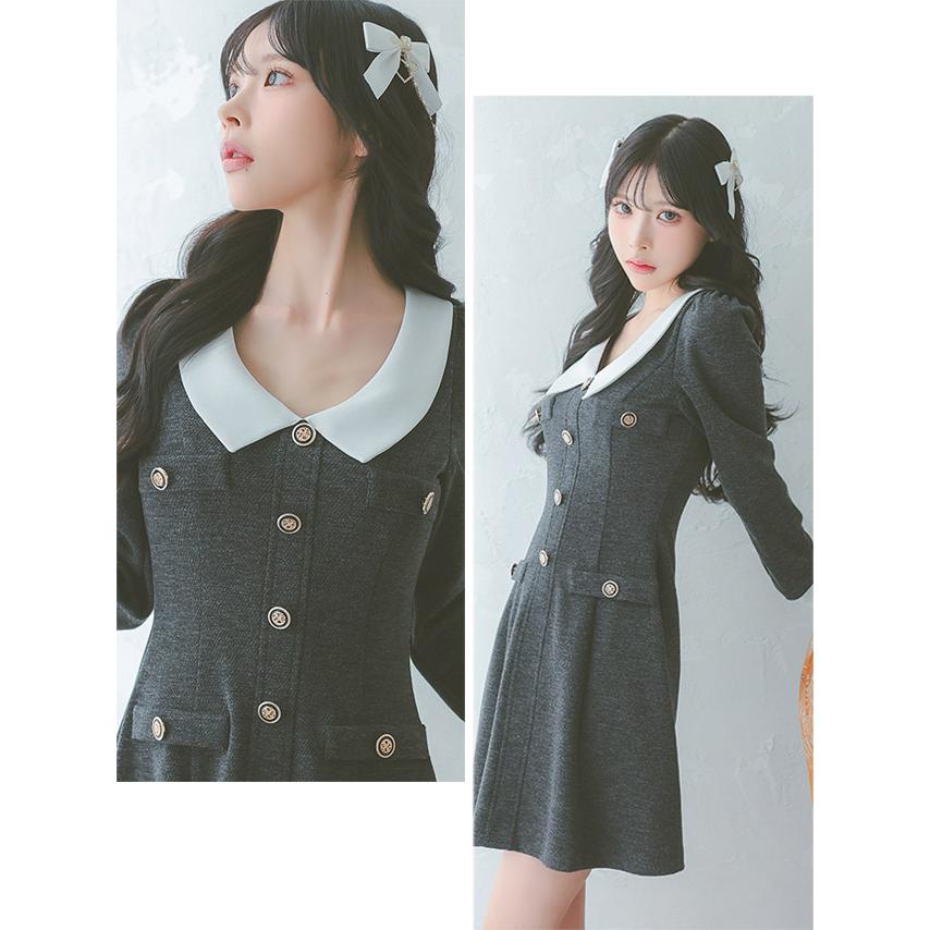 ꕤclara*★3点おまとめ Tika [TikaPimil] キャバドレス 韓国 キャバ ドレス 襟デザイン