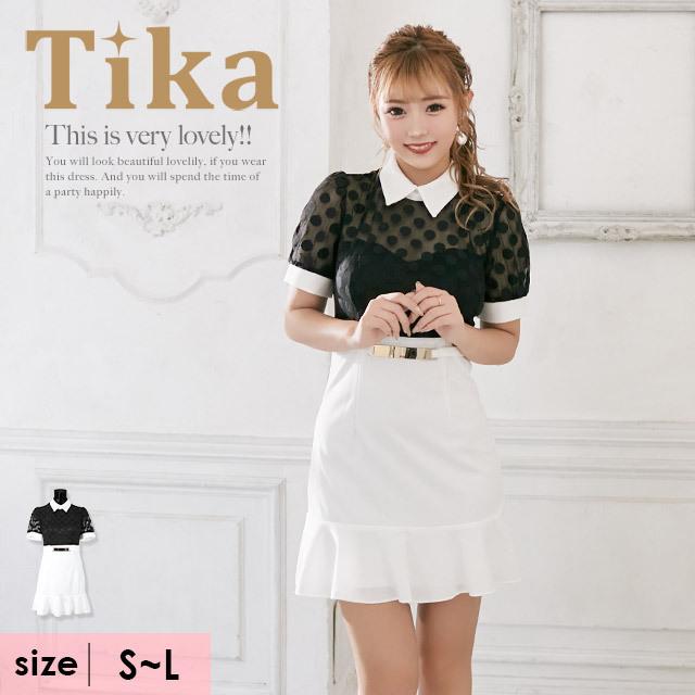 キャバ ドレス キャバドレス 韓国 大きいサイズ Tika ティカ ドット レース モノトーン マーメード タイト ミニドレス ホワイト ブラック S Lサイズ 通販 Tk Mdkh112 2 Tika ヤフーショッピング店 通販 Yahoo ショッピング