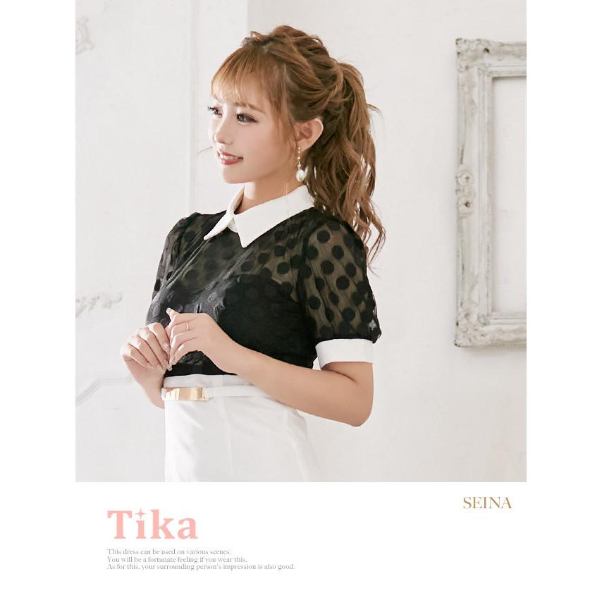 キャバ ドレス キャバドレス 韓国 大きいサイズ Tika ティカ ドット レース モノトーン マーメード タイト ミニドレス ホワイト ブラック S Lサイズ 通販 Tk Mdkh112 2 Tika ヤフーショッピング店 通販 Yahoo ショッピング