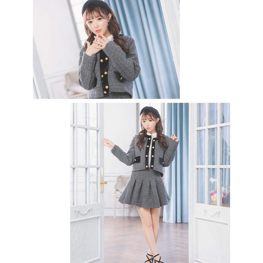 Tika キャバスーツ ミニ ジャケット スーツ レディース ホワイト Tika キャバスーツ ミニ ジャケット スーツ レディース ホワイト