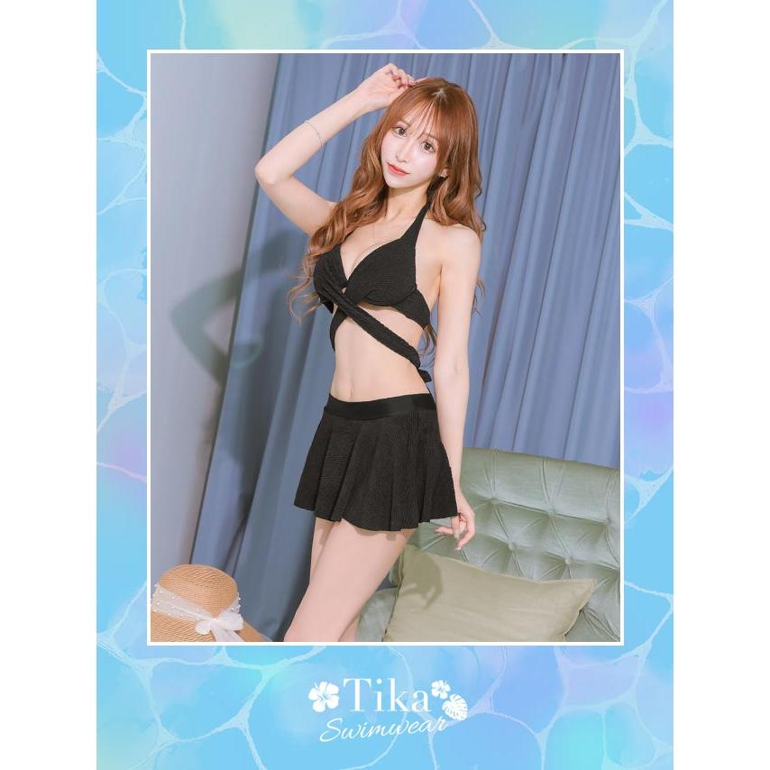 swimwear 水着　韓国　値段交渉ok Tika 水着レディース 水着 20代 韓国 ビキニ 可愛い 黒 白 ママ