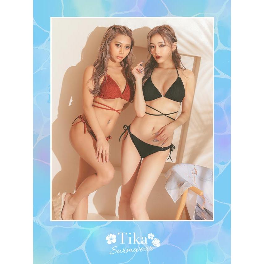 Tika（ティカ） 水着 レディース 20代ビキニ セクシー 可愛い 黒