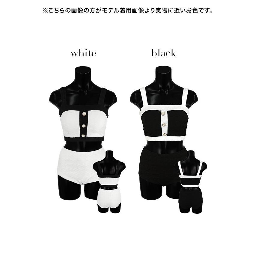水着セット ホワイトとブラック ROXY ロキシー 水着 レディース WILD AT HEART RSW252001