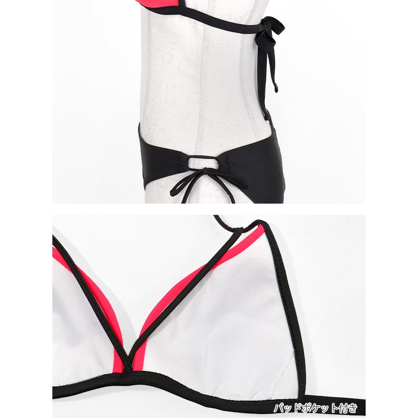 海外輸入品　新品　未使用　ギャル系ブラックグリッタビキニ水着 Tika（ティカ） 水着 レディース ホルターネック カットアウト