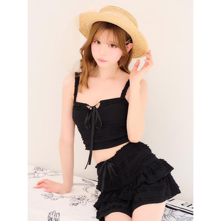 Tika（ティカ） 水着 レディース 2Way 3点セット 体型カバー ビスチェ