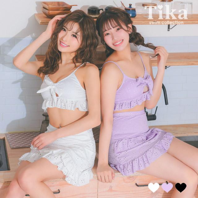 Tika（ティカ） 水着 レディース ビキニ ショルダー エンブロイダリー