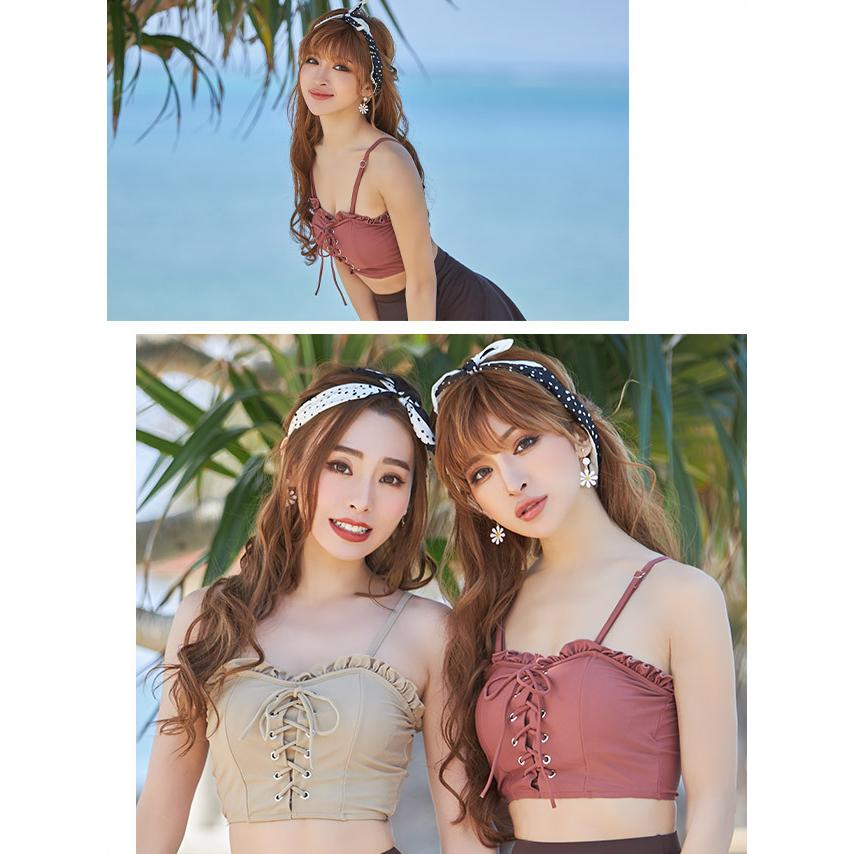 WACOビキニ3点セット❤️ Tika（ティカ） 水着 レディース ビキニ 3点セット スカート フリル