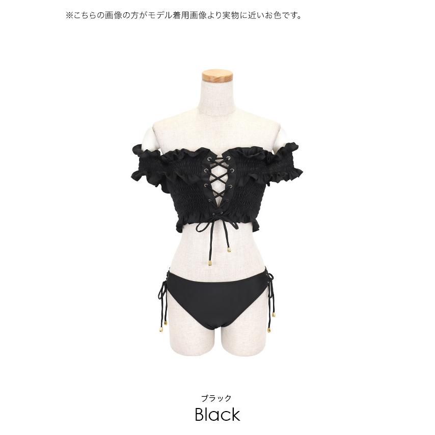 Tika（ティカ） 水着 レディース ビキニ オフショル ギャザー フリル