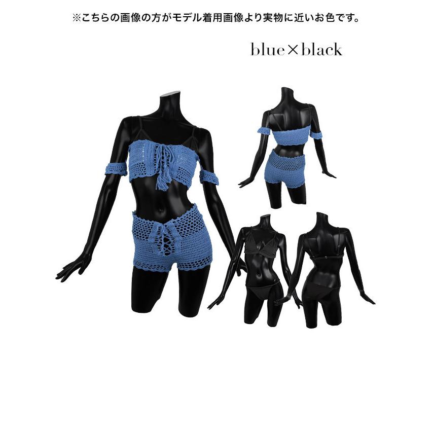 Tika（ティカ） 水着 レディース ビキニ クロシェ編み オフショル