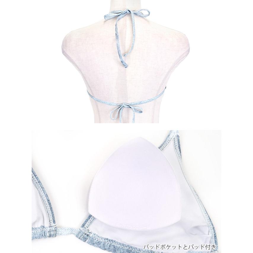 Tika（ティカ） 水着 レディースセット デニム ブラジリアン ハイレグ