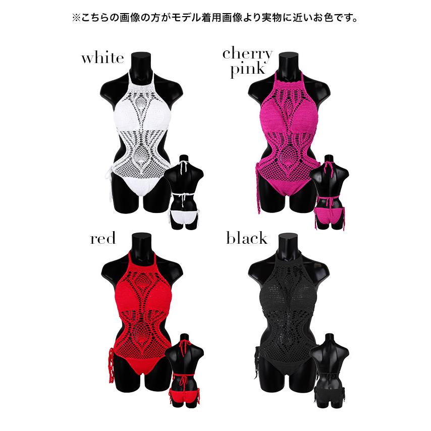 Tika 水着レディース 水着 ビキニ モノキニ かぎ編みニット 白 Tika 水着レディース 水着 ビキニ モノキニ かぎ編みニット 白