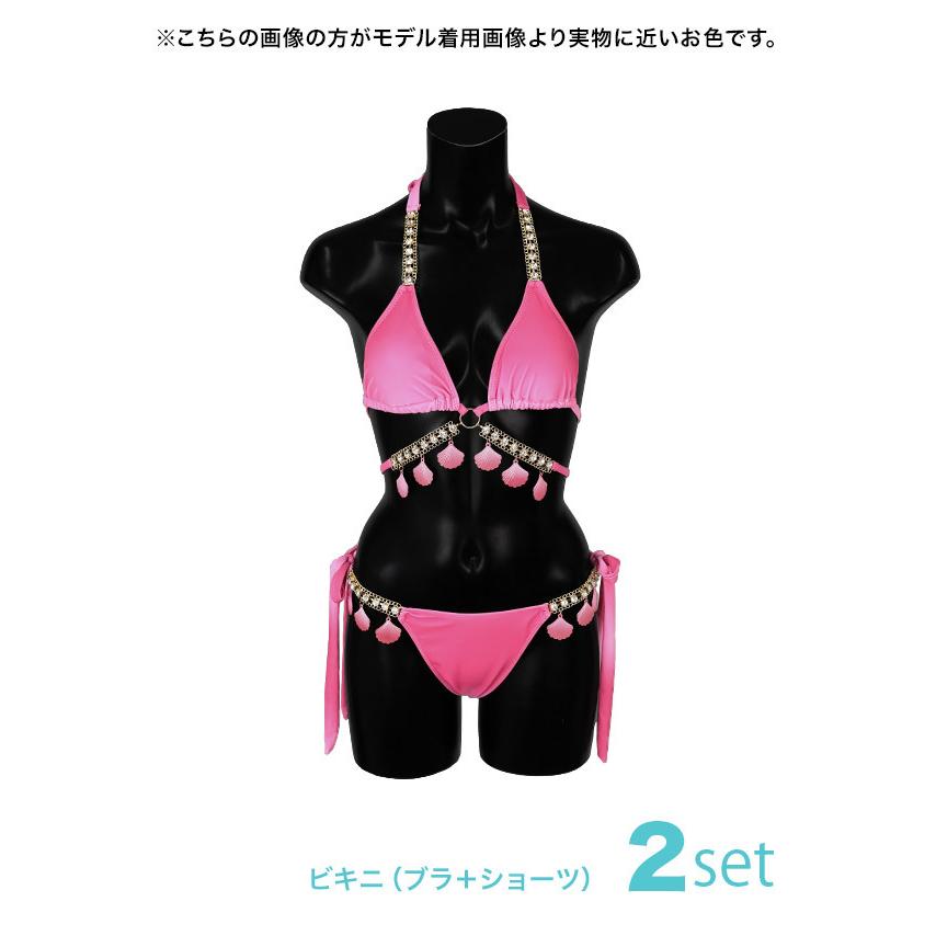 Tika 水着 ビキニ レディース シェル ビジュー 2点セット Tika 水着 ビキニ レディース シェル ビジュー 2点セット
